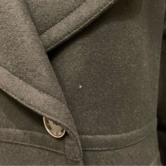 Sandra Angelozzi Women’s Double Breasted Wool Coat, Black Size 40 - Picture 15 of 16